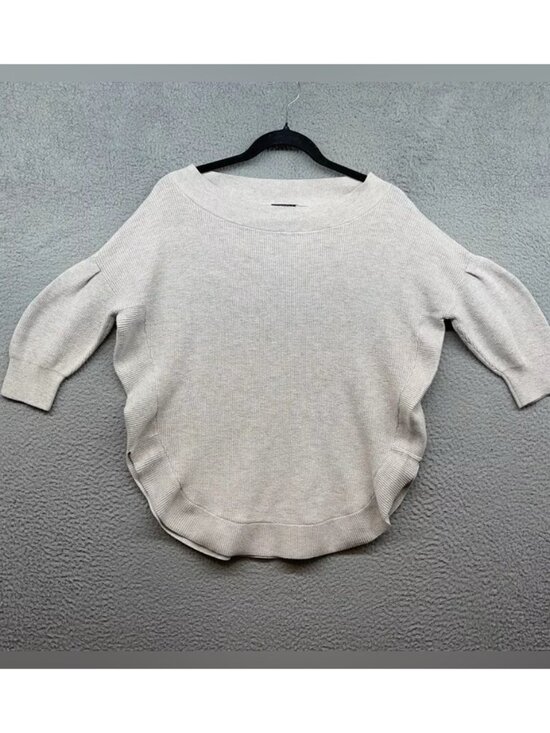 Sweaters - Womens Sweater Beige Knit